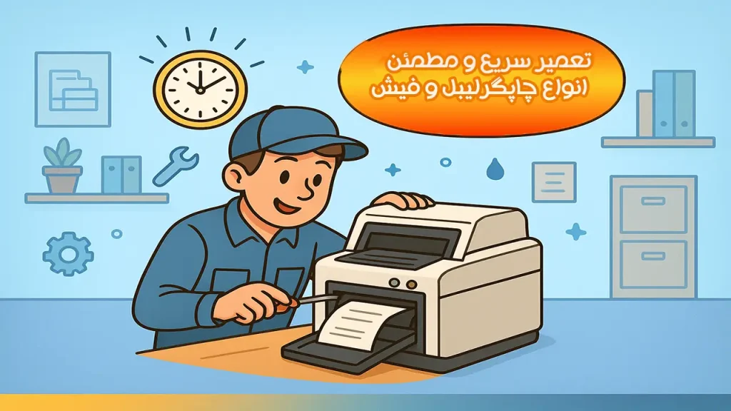 تعمیر چاپگر لیبل و فیش